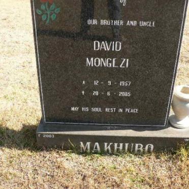 MAKHUBO David Mongezi 1957-2005