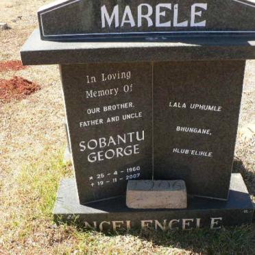 MARELE Sobantu George 1960-2007