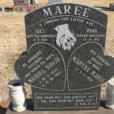 MAREE Michiel David 1933-1997 &amp; Maryna Maria 1935-