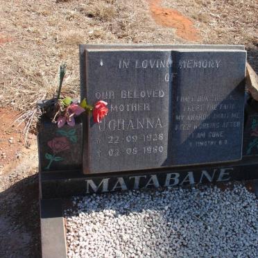 MATABANE Johanna 1928-1980