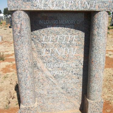 MALAPANE Lettie Lindy 1966-2009