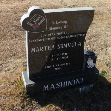 MASHININI Martha Nomvula 1935-2004