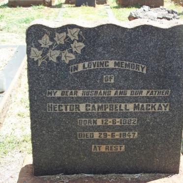 MACKAY Hector Campbell 1882-1947