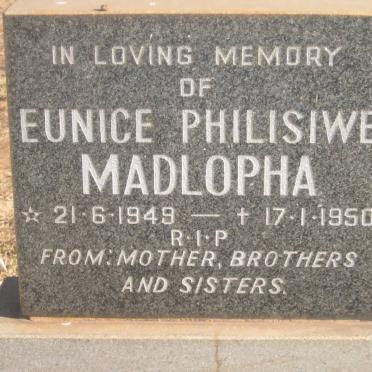 MADLOPHA Eunice Philisiwe 1949-1950