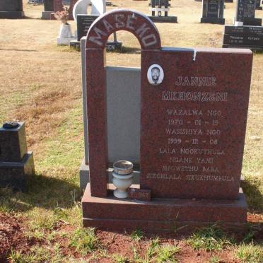 MASEKO Jannie Mkhonzeni 1970-1999