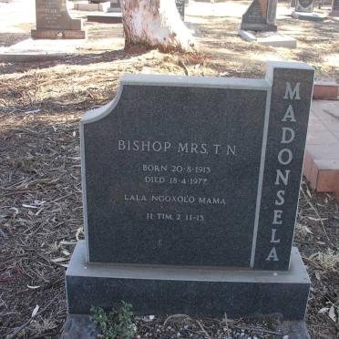 MADONSELA Bishop Mrs T.N. 1913-1977
