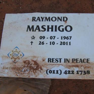 MASHIGO Raymond 1967-2011