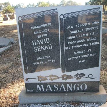 MASANGO David Senko -1974