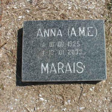 MARAIS Anna M.E. 1925-2003