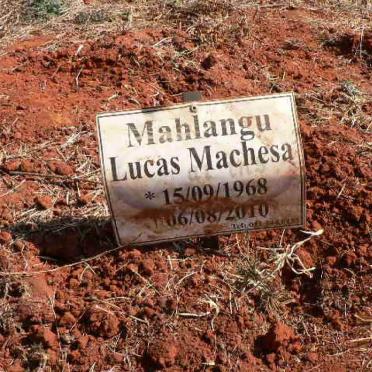 MACHESA Mahlangu Lucas 1968-2010