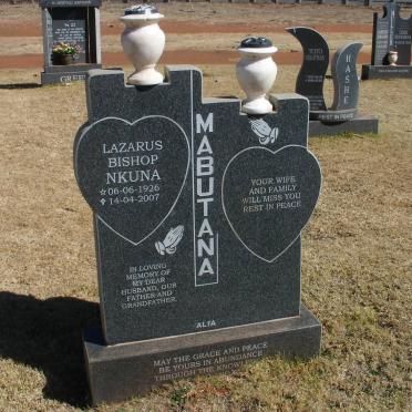MABUTANA Lazarus Biship Nkuna 1926-2007