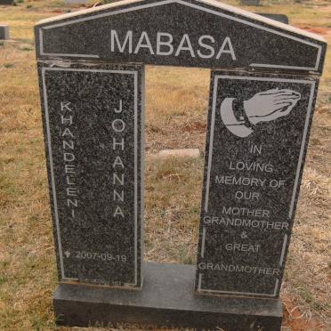 MABASA Khandeleni Johanna -2007