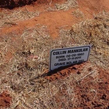 MANKOLAN Collin 1960-2011