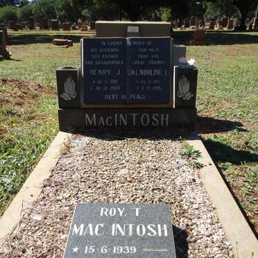 MacINTOSH Henry J. 1911-1988 &amp; Gendoline L. 1913-1995 :: MAC INTOSH Roy T. 1939-1995