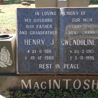 MacINTOSH Henry J. 1911-1988 &amp; Gendoline L. 1913-1995 :: MAC INTOSH Roy T. 1939-1995