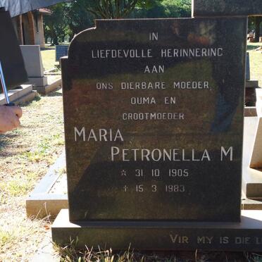 MARE Paul Jacobus 1903-19?9 &amp; Maria Petronella M. 1905-1983
