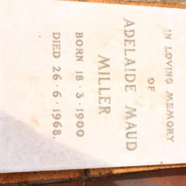 MILLER Adelaide Maud 1900-1968