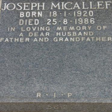 MICALLEF Joseph 1920-1986