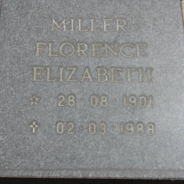 MILLER Florence Elizabeth 1901-1988