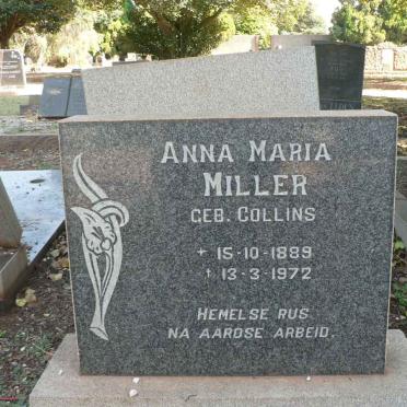 MILLER Anna Maria nee COLLINS 1889-1972