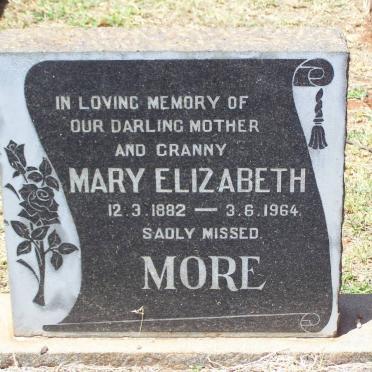 MORE Mary Elizabeth 1882-1964