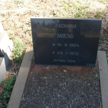 MOENG Zacharia 1954-1973