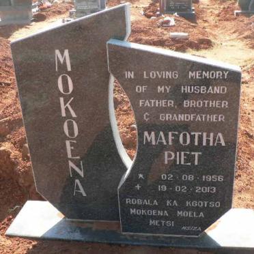 MOKOENA Mafotha Piet 1956-2013