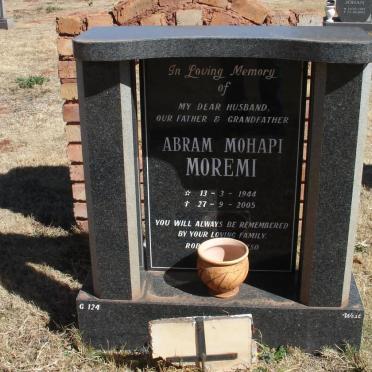 MOREMI Abram Mohapi 1944-2005