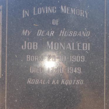 MONALEDI Job 1909-1949