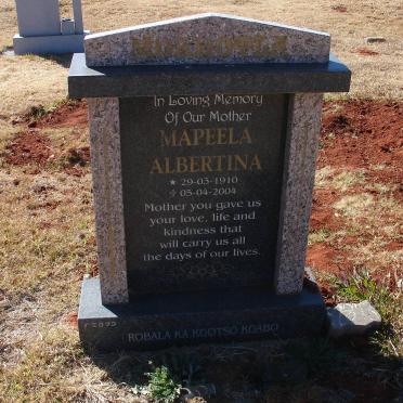 MOKHOTLA Mapeela Albertina 1910-2004