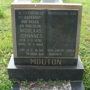 MOUTON Nicolaas Johannes 1930-1969