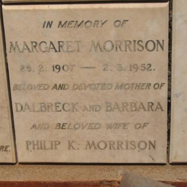 MORRISON Margaret 1907-1952