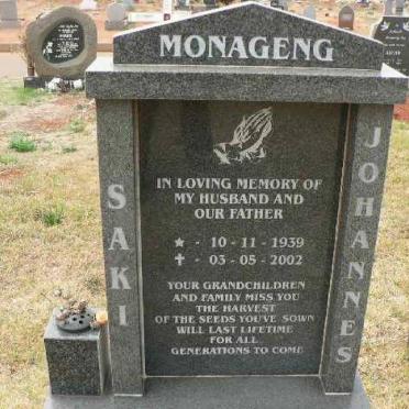 MONAGENG Saki Johannes 1939-2002
