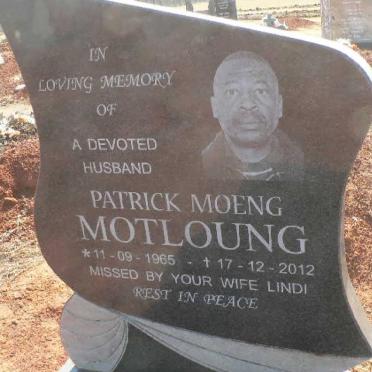 MOTLOUNG Patrick Moeng 1965-2012