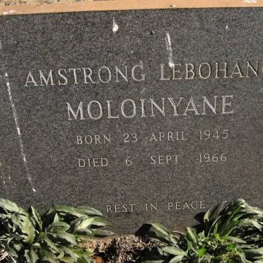 MOLOINYANE Amstrong Lebohang 1945-1966