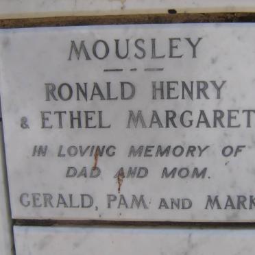MOUSLEY Ronald Henry &amp; Ethel Margaret