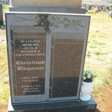 MOKGOTLA Christinah Bingwane 1947-2010
