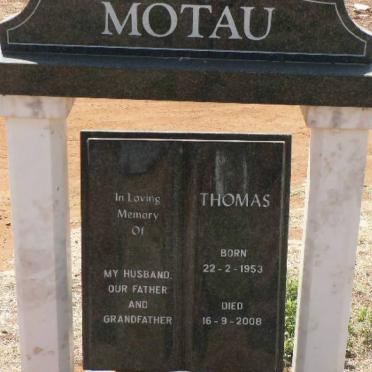 MOTAU Thomas 1953-2008