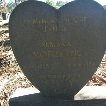 MOFOKENG Semaka 1889-1974