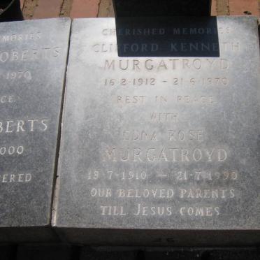 MURGATROYD Clifford Kenneth 1912-1970 &amp; Edna Rose 1910-1990