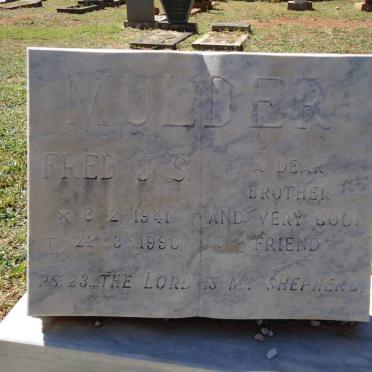 MULDER Fred J.S. 1941-1990