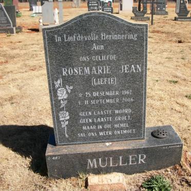 MULLER Rosemarie Jean 1962-2006
