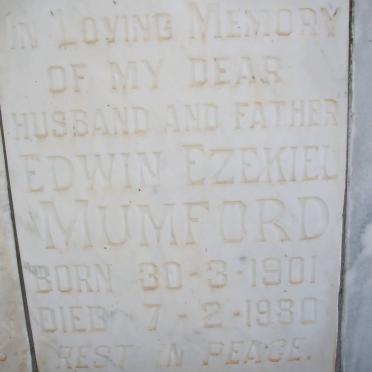 MUMFORD Edwin Ezekiel 1901-1980