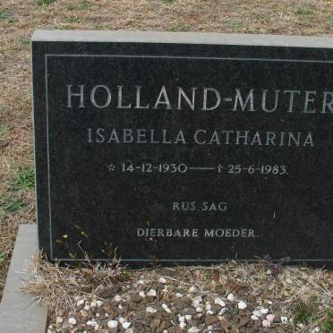 MUTER Isabella Catharina, Holland 1930-1983