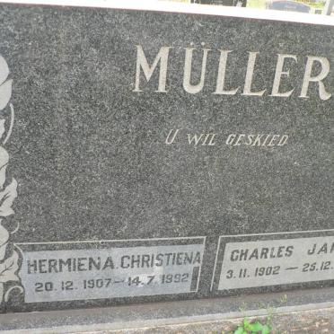 MÜLLER Charles James 1902-1986 &amp; Hermiena Christiena 1907-1992
