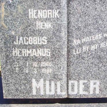 MULDER Hendrik Jacobus Hermanus 1960-1981