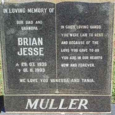 MULLER Brian Jesse 1935-1993