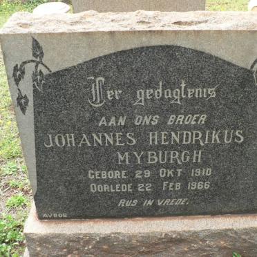 MYBURGH Johannes Hendrikus 1910-1966