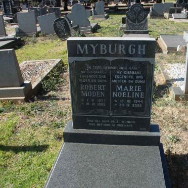 MYBURGH Robert Moden 1937-1986 &amp; Marie Noeline 1944-2006