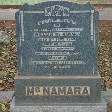 McNAMARA William -1946 &amp; Mildred -1948
